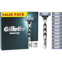 Gillette Mach3 + hlavice 12 ks