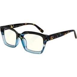 GLASSA Blue Light Blocking Glasses PCG 014, +2,50 dio, modrý vzor