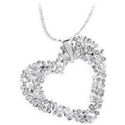 JSB Bijoux Srdíčko Rock s křišťálovými kameny Swarovski® (bílé)