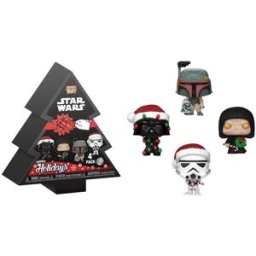Funko Pop! Star Wars Holiday 2024 Pocket Keychains 4-Pack Tree Holiday Box 4 cm