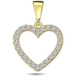 Jan Kos jewellery DIANTE Zlatý přívěsek srdíčko 59642382 (Au 585/1000, 1,05 g)