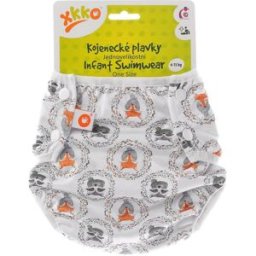 XKKO Jednovelikostní kojenecké plavky Fox&Raccoon