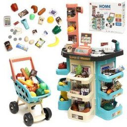 IKONKA Pokladna v supermarketu + mincovní vozík