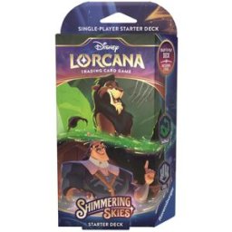Ravensburger Disney Lorcana: Shimmering Skies - Starter Deck Emerald & Steel