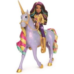 Spin Master Unicorn Academy Světelný jednorožec Wildstar 28 cm s panenkou Sophia 24 cm