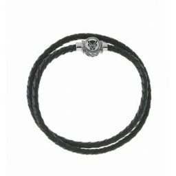 Disney Pánský náramek Black Panther Marvel kožený hnědý B600612L.CS