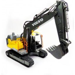Siva Volvo licencovaný pásový bagr 3v1 1:16 2,4 GHz RTR, drapák, kladivo