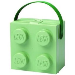 Lego box s rukojetí - army zelená