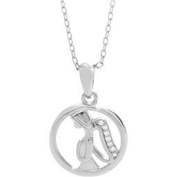 JSB Bijoux Anděl v kruhu s kubickými zirkony 92300436cr (Ag925/1000, 2,5 g)