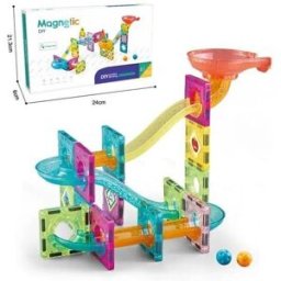 Bavytoy magnetická stavebnice - dráha 61 ks