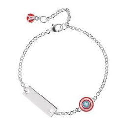 Disney Dětský náramek Captain Amerika Marvel stříbrný BS00085RL-55.CS (Ag 925/1000, 2,41 g)