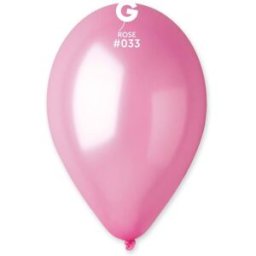 SMART BALLOONS metalické 100 ks růžové 26 cm