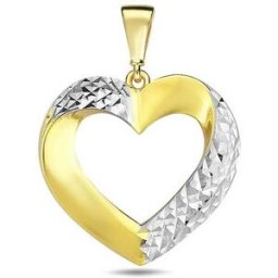 Jan Kos jewellery DIANTE Zlatý přívěsek srdíčko 59642372 (Au 585/1000, 1,73 g)