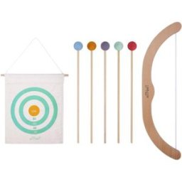 eliNeli Dřevěný luk s šípy a terčem
