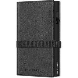 Tru Virtu peněženka Click & Slide Strap Cross Nappa Black Black / Black
