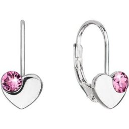EVOLUTION GROUP 31299.3 rose dekorované krystaly Swarovski (Ag925/1000, 1,5 g)