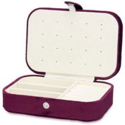 Giftdecor Velurová šperkovnice 16,2 × 11,5 cm