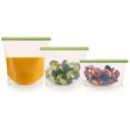 Lékué sada silikonových sáčků na potraviny Reusable, 3ks