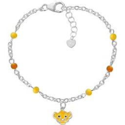 Disney Dětský náramek Mini Lion king stříbrný BS00105SL-47.CS (Ag 925/1000, 1,4 g)