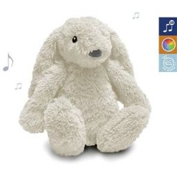 ZAZU - Králíček RO s nočním světlem a USB nabíjením bílý