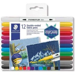 Staedtler Design Journey na textil, oboustranné, 12 barev