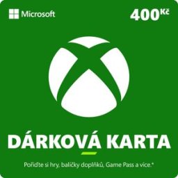 Microsoft Xbox Live Dárková karta v hodnotě 400Kč
