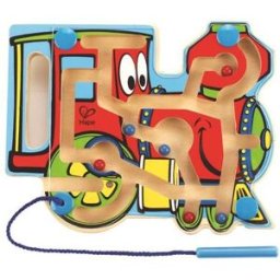 Hape Mašinka - bludiště s magnetickou hůlkou a korálky