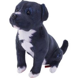 Wild Republic Plyš pes se zvukem černý Pitbull 14cm