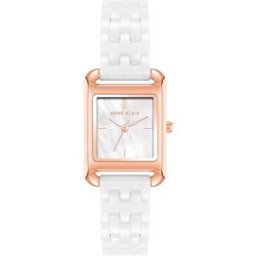 Anne Klein dámské hodinky hranaté růžovo zlaté AK/5022RGWT