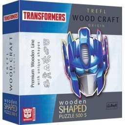 Trefl Wood Craft Origin puzzle Transformers: Optimus Prime 505 dílků