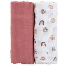 PETITE&MARS; Misty Rose Rainbow 2v1 120 × 120 cm, 2 ks