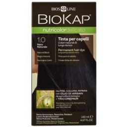 BIOKAP Nutricolor Delicato 1.00 Natural Black Gentle Dye 140 ml