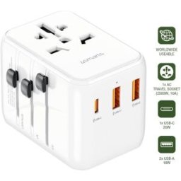 4smarts World Travel Adapter Nomad 20W white