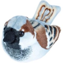 WILD REPUBLIC Plyšový ptáček se zvuky Vrabec