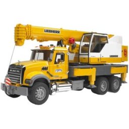 Bruder Nákladní automobil MACK Granite s jeřábem Liebherr