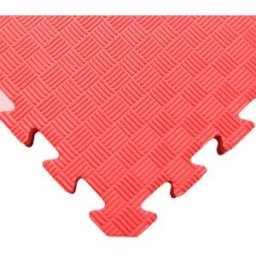 SEDCO Jednobarevná podložka fitness 100 × 100 × 1,3 cm červená