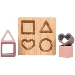 Bo Jungle B-Bamboo + Silikonové tvary Heart Pink