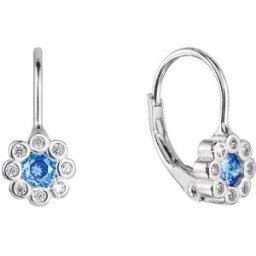 EVOLUTION GROUP 11476.3 aqua zircon ag náušnice (AG 925 / 1000; 1 g)