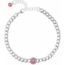 Disney Unisex náramek Captain Amerika Marvel stříbrný BS00080RL-7.CS (Ag 925/1000, 4,88 g)