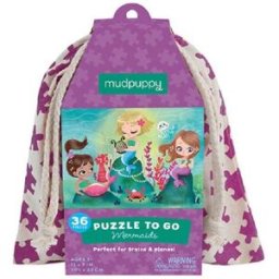 Mudpuppy Puzzle na cesty - Mořské panny 36 dílků