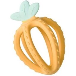 Saro Baby Silikonové kousátko Fresh Fruit Mustard