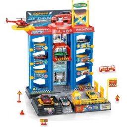 Wiky Vehicles Parkovací stanice s vrtulníkem 30 × 27 × 37 cm