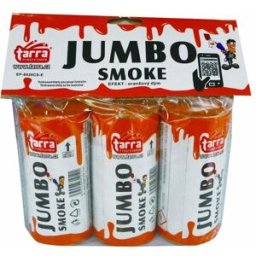 TARRA pyrotechnik Dýmovnice - jumbo smoke - oranžová - 3ks - trhací pojistka