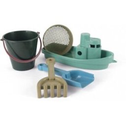 Dantoy Loďka a hračky na písek 5 ks