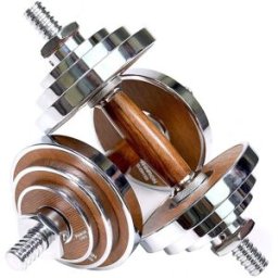 PROIRON Walnut Steel 2× 10 kg (pár)