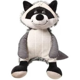 BabyOno Plyšová hračka s chrastítkem Racoon Rocky Mýval, černo-bílý