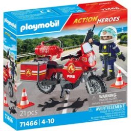 Playmobil 71466 Hasičská motorka na místě nehody