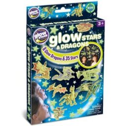 GlowStars Světélkující dekorace na zeď - Draci a hvězdy