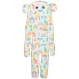 SCANquilt plyšák FRIEND - CRAFTHOLIC Loris L geo pastelový