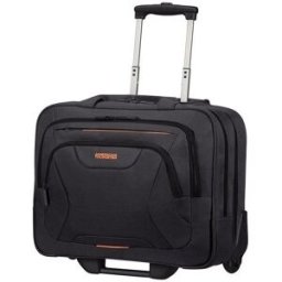 American Tourister AT WORK ROLLING TOTE 15.6"* Black/Orange